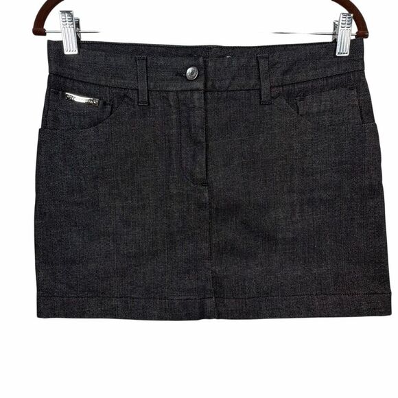 NWT Dolce & Gabbana Women’s Collection Dark Wash Denim Mini Skirt (039) - Picture 2 of 14